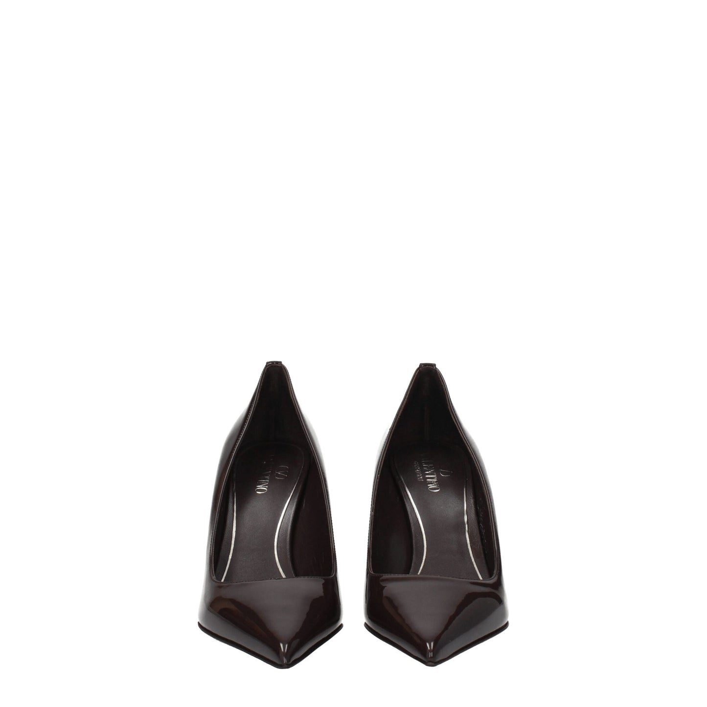 Valentino Garavani Braune Leder Pumps mit hohem Absatz