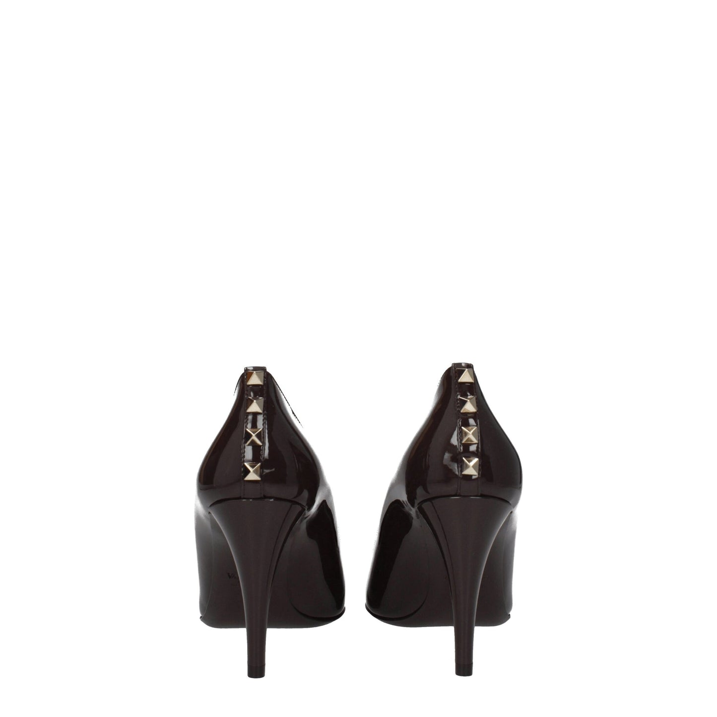 Valentino Garavani Braune Leder Pumps mit hohem Absatz