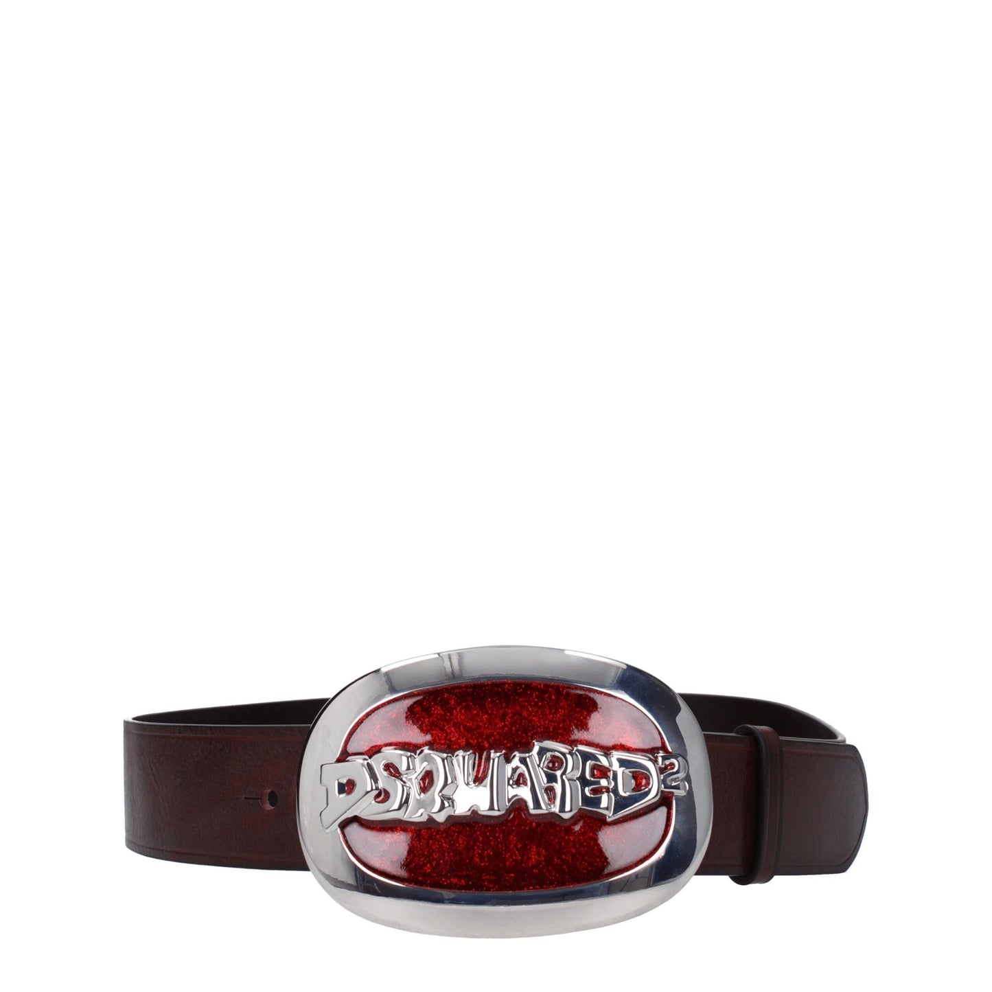 Dsquared² Regelmäßige braune Ledergürtel
