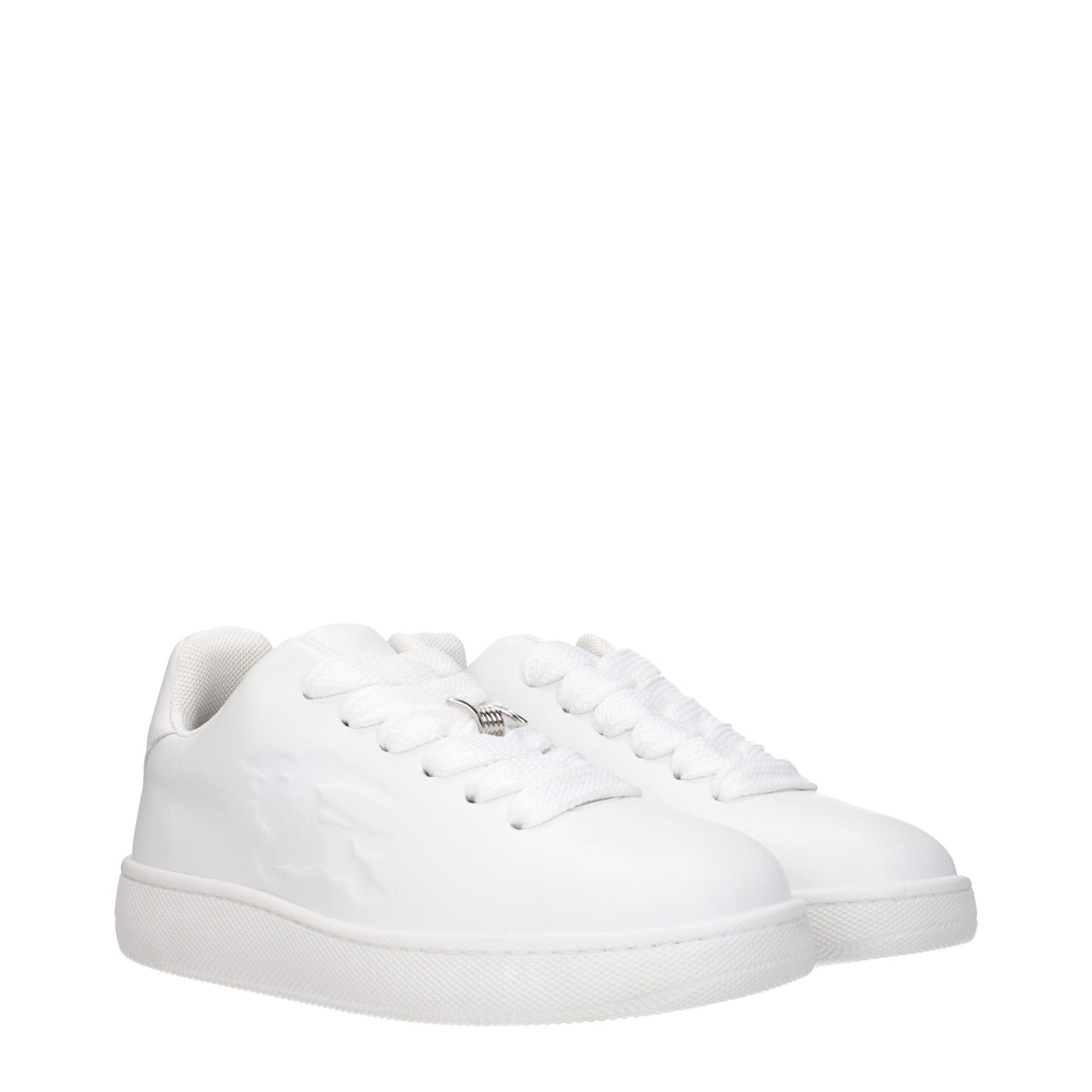 Burberry Weiße Leder-Low Tops