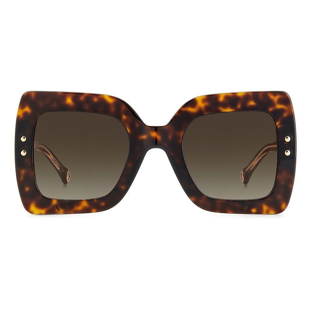 Carolina Herrera Braune Acetat-Sonnenbrille