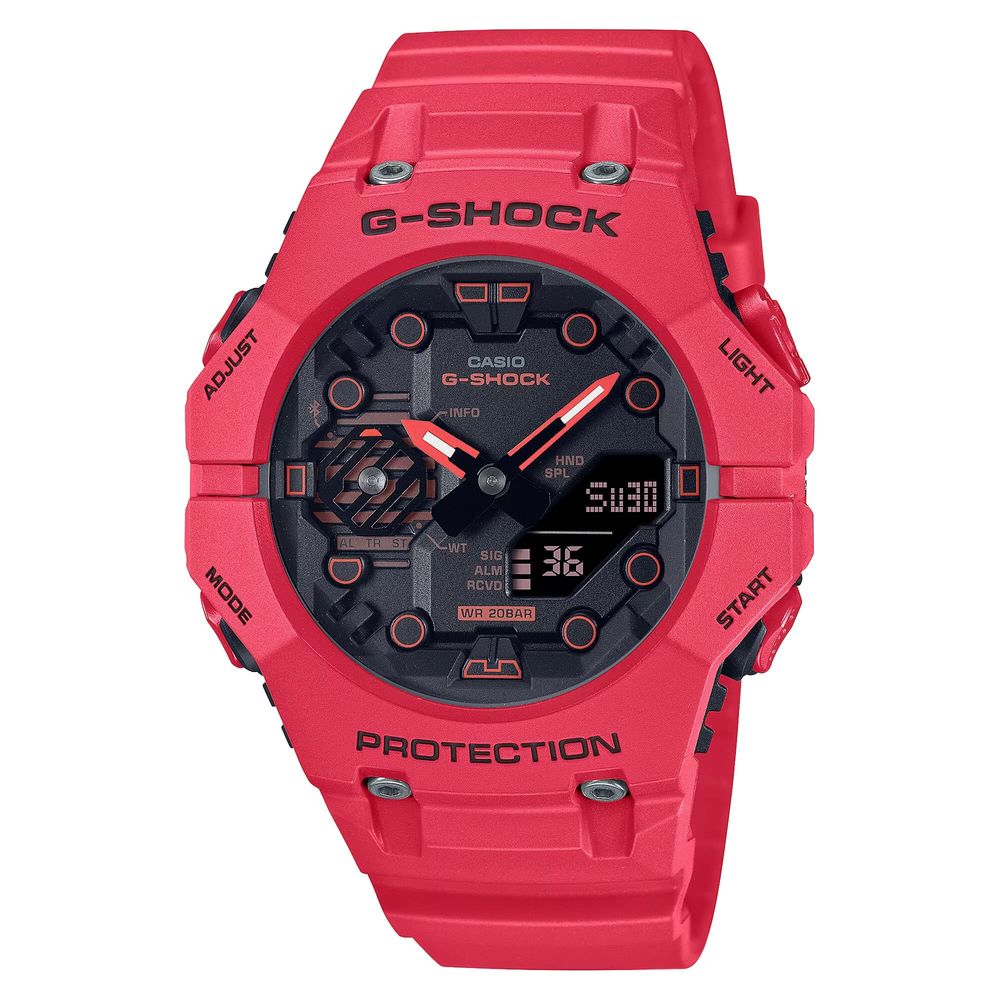 Casio Rote Kunstharz-Uhr