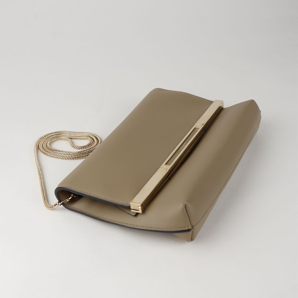 Giada Beige Leder Crossbody Tasche
