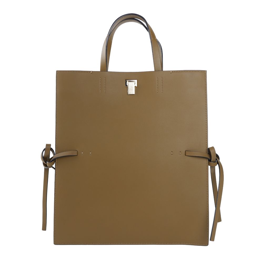 Giada Braune Lederhandtasche