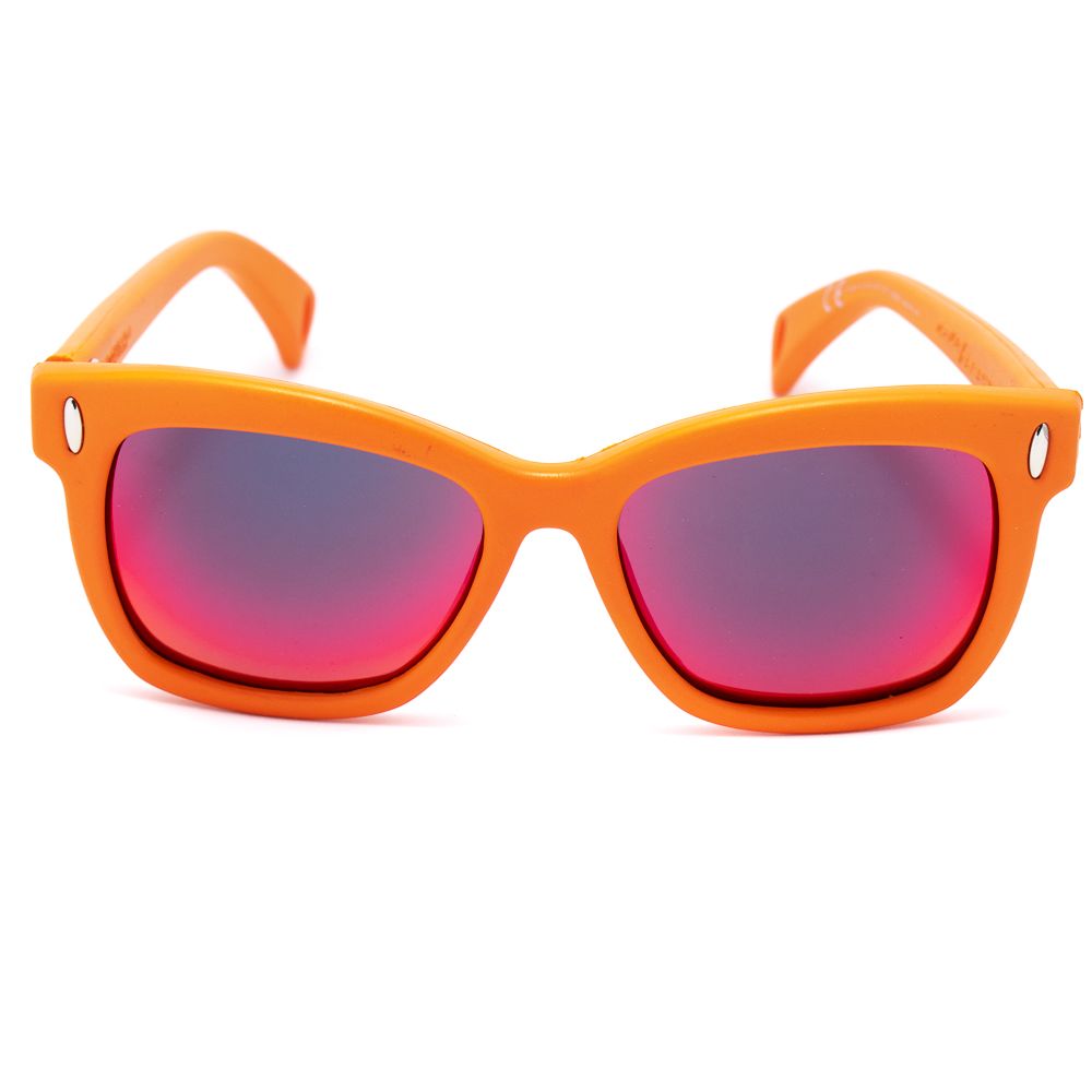 Italia Independent Rote Acetat-Sonnenbrille