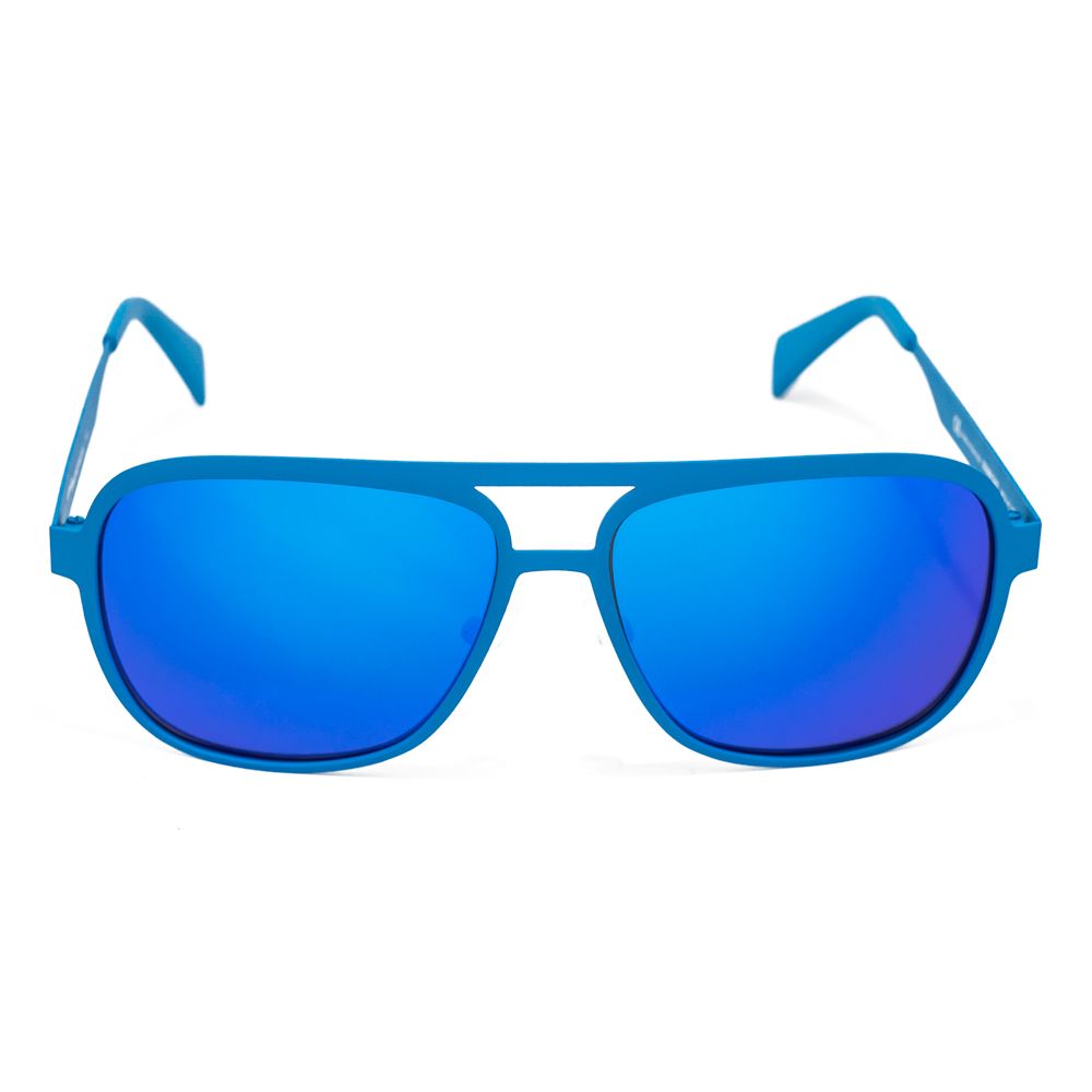Italia Independent Blaue Metall-Sonnenbrille
