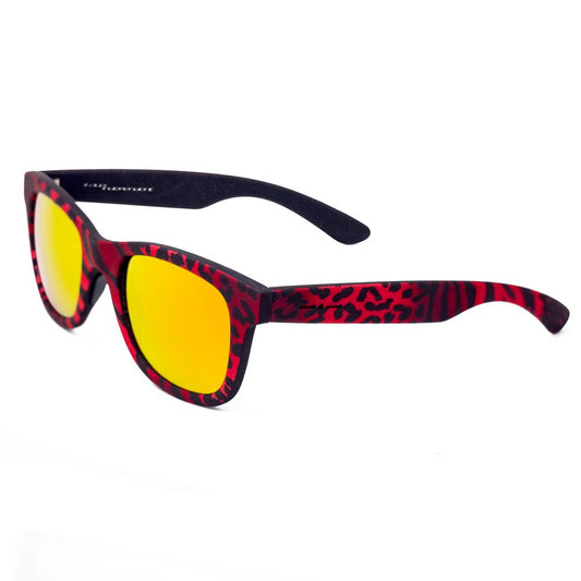 Italia Independent Rote Acetat-Sonnenbrille