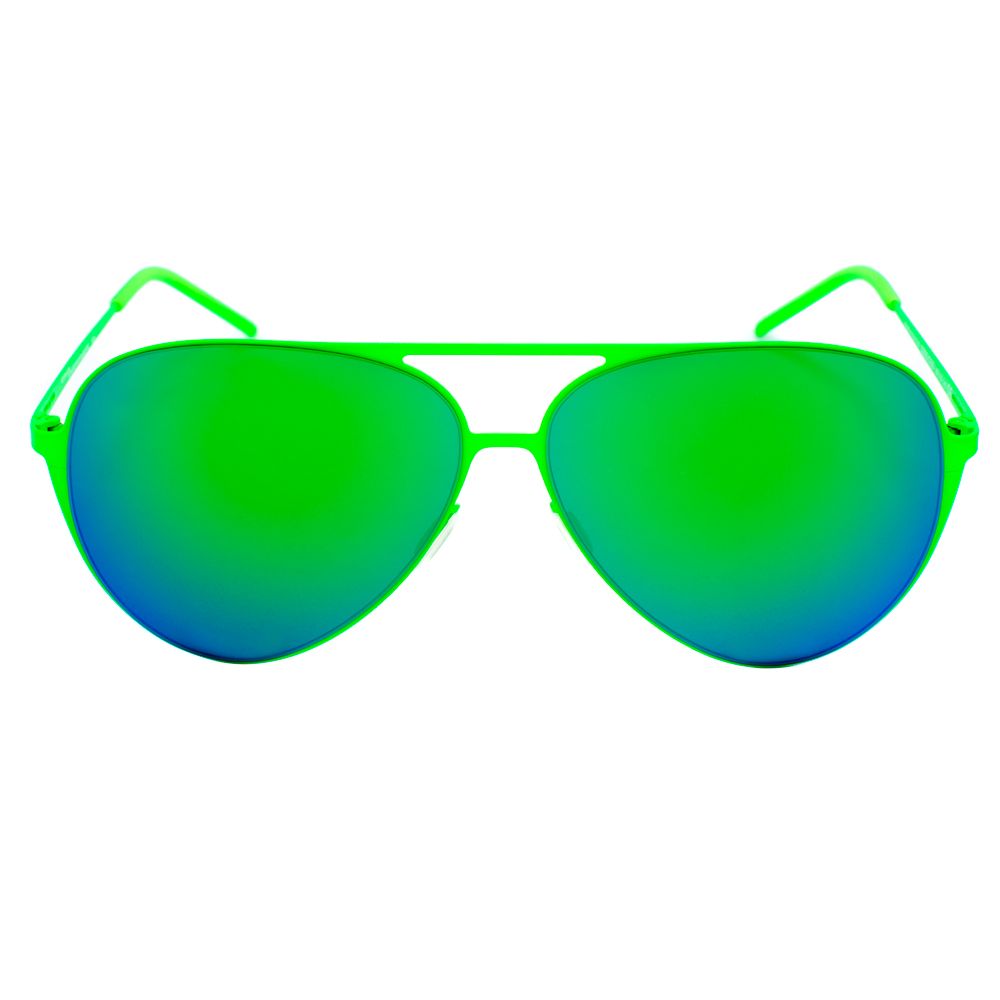 Italia Independent Grüne Metall-Sonnenbrille