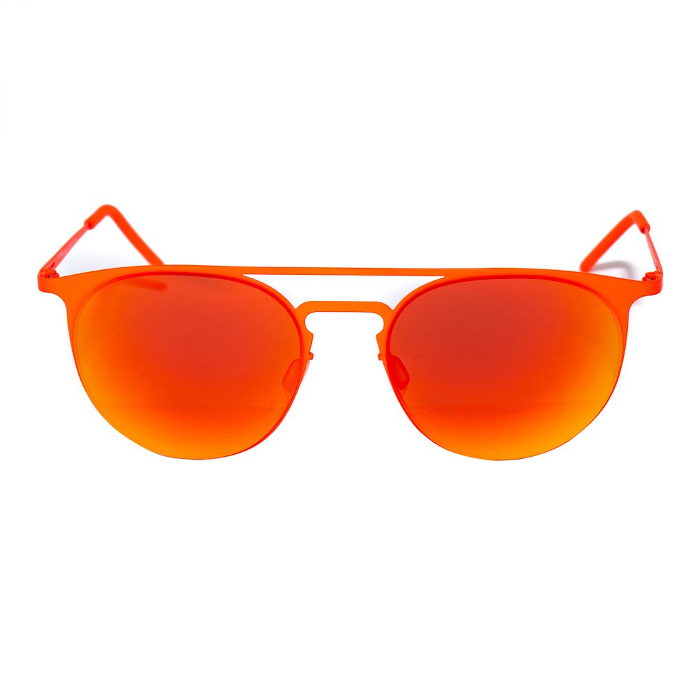 Italia Independent Orangefarbene Metall-Sonnenbrille