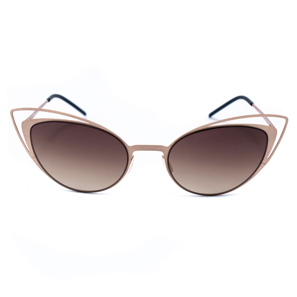 Italia Independent Goldene Metall-Sonnenbrille