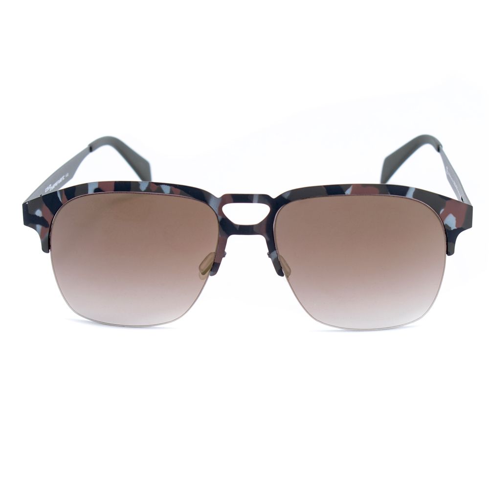 Italia Independent Graue Metall-Sonnenbrille