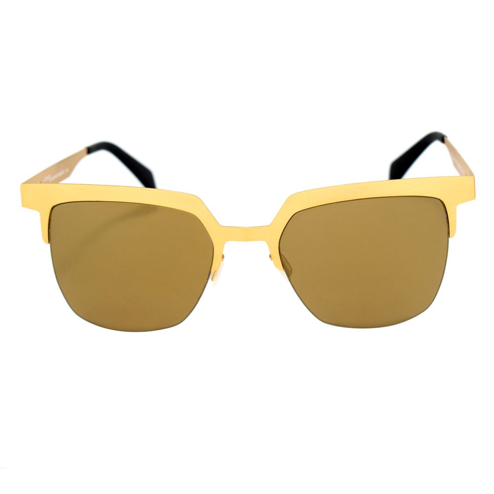 Italia Independent Goldene Metall-Sonnenbrille