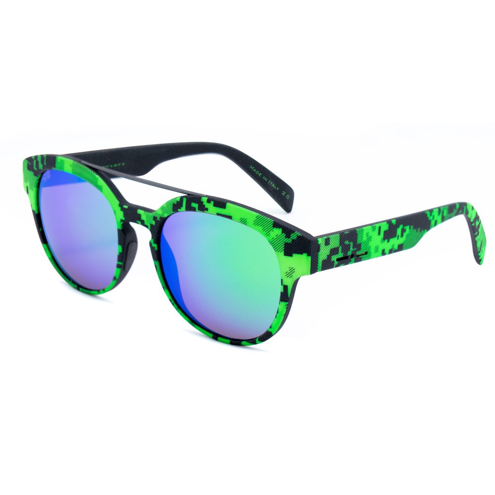 Italia Independent Grüne Acetat-Sonnenbrille