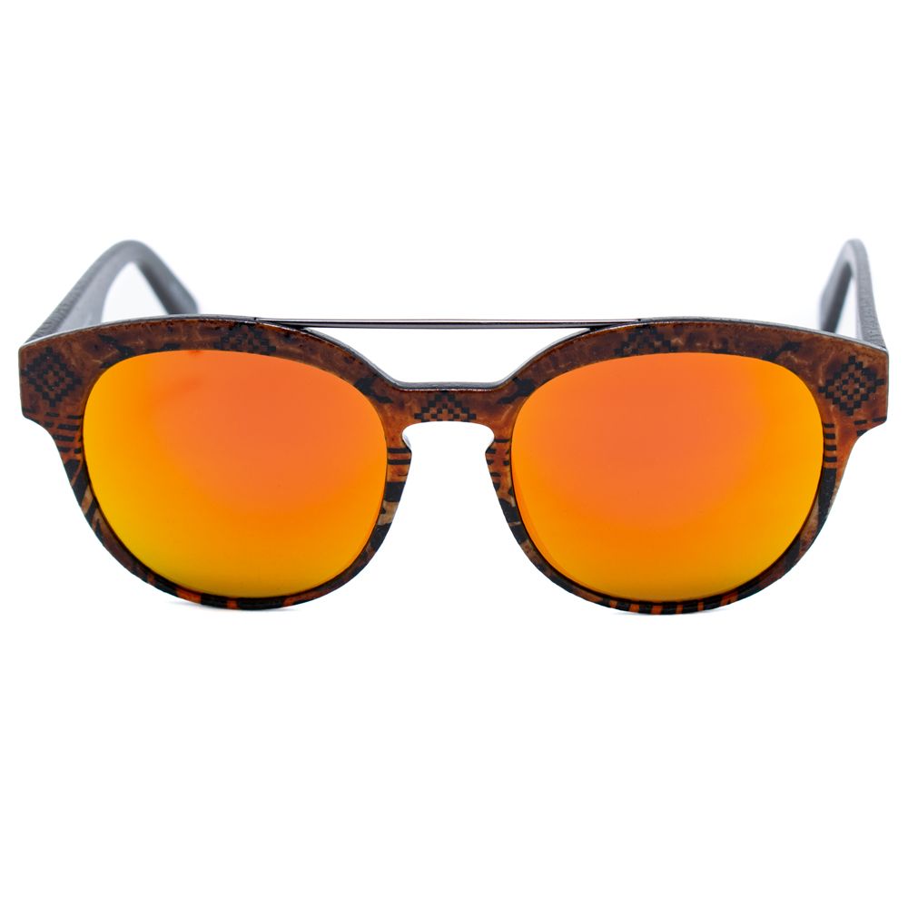 Italia Independent Braune Acetat-Sonnenbrille