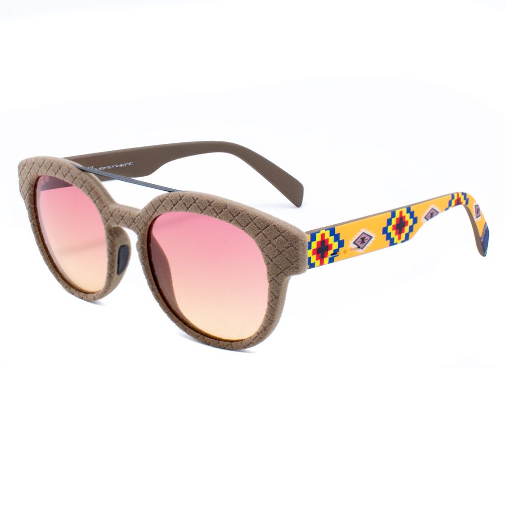 Italia Independent Braune Acetat-Sonnenbrille
