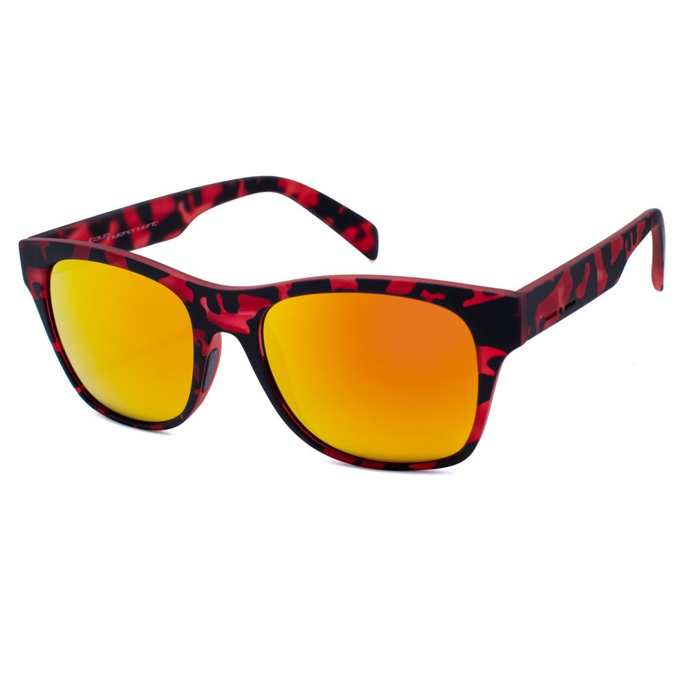 Italia Independent Rote Acetat-Sonnenbrille