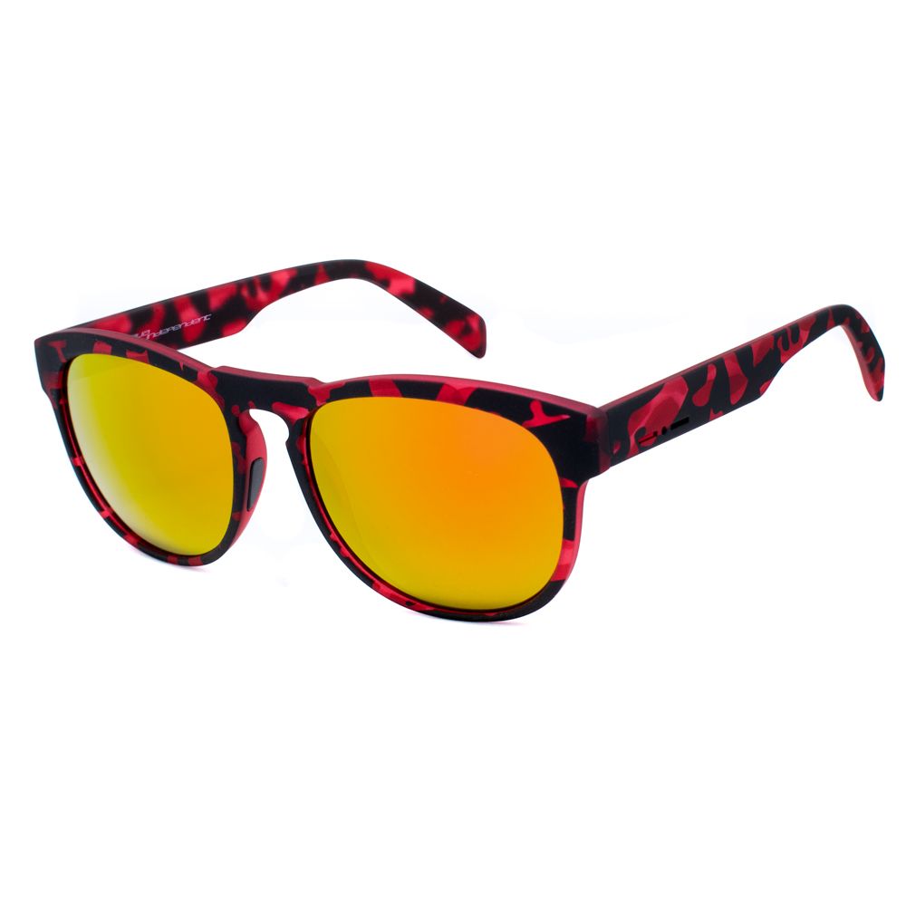Italia Independent Rote Acetat-Sonnenbrille