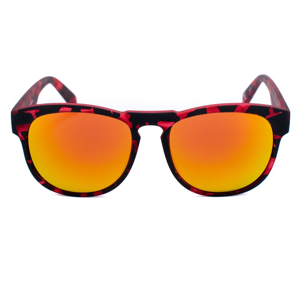 Italia Independent Rote Acetat-Sonnenbrille