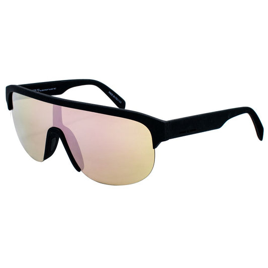 Italia Independent Schwarze Acetat-Sonnenbrille