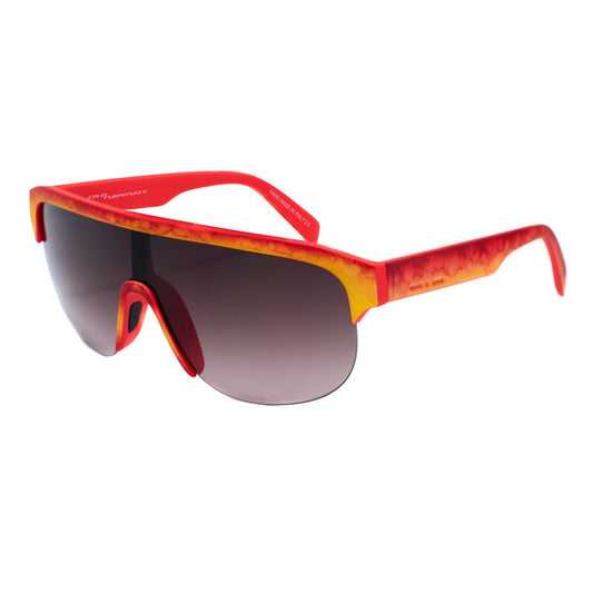 Italia Independent Rote Acetat-Sonnenbrille
