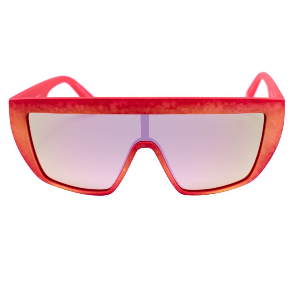Italia Independent Rote Acetat-Sonnenbrille