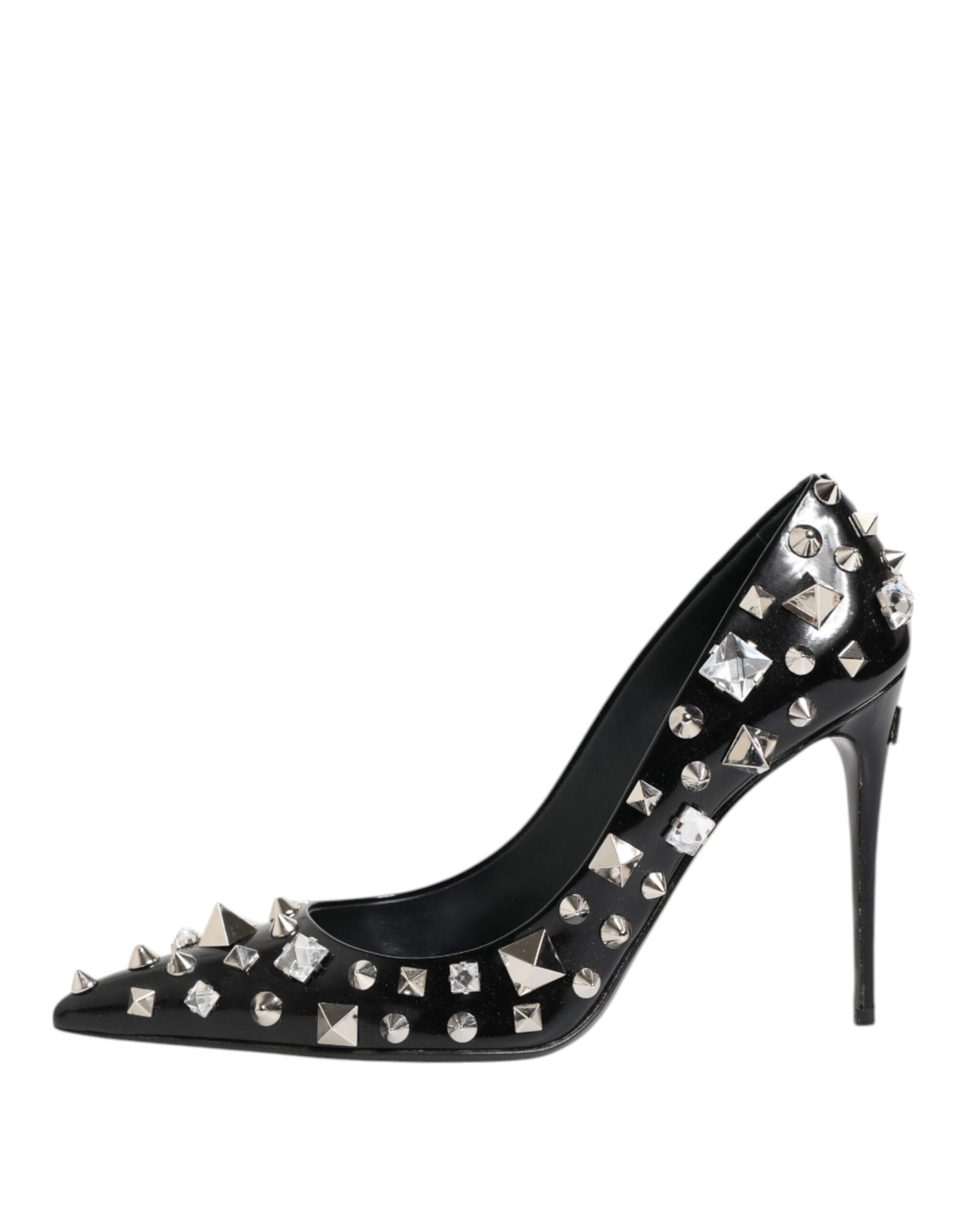Dolce & Gabbana Schwarz Kristalle Nieten Stiletto Pumps Schuhe