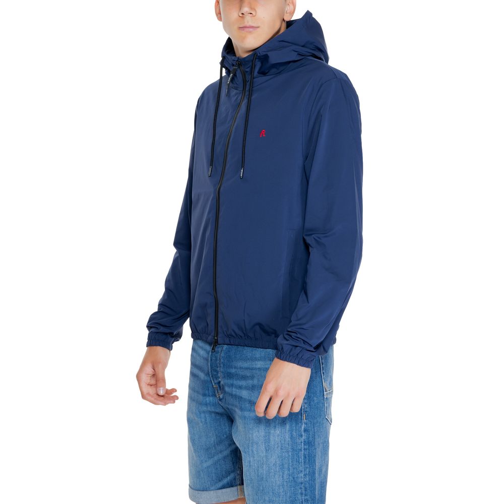 Replay Blaue Polyamid-Jacken &