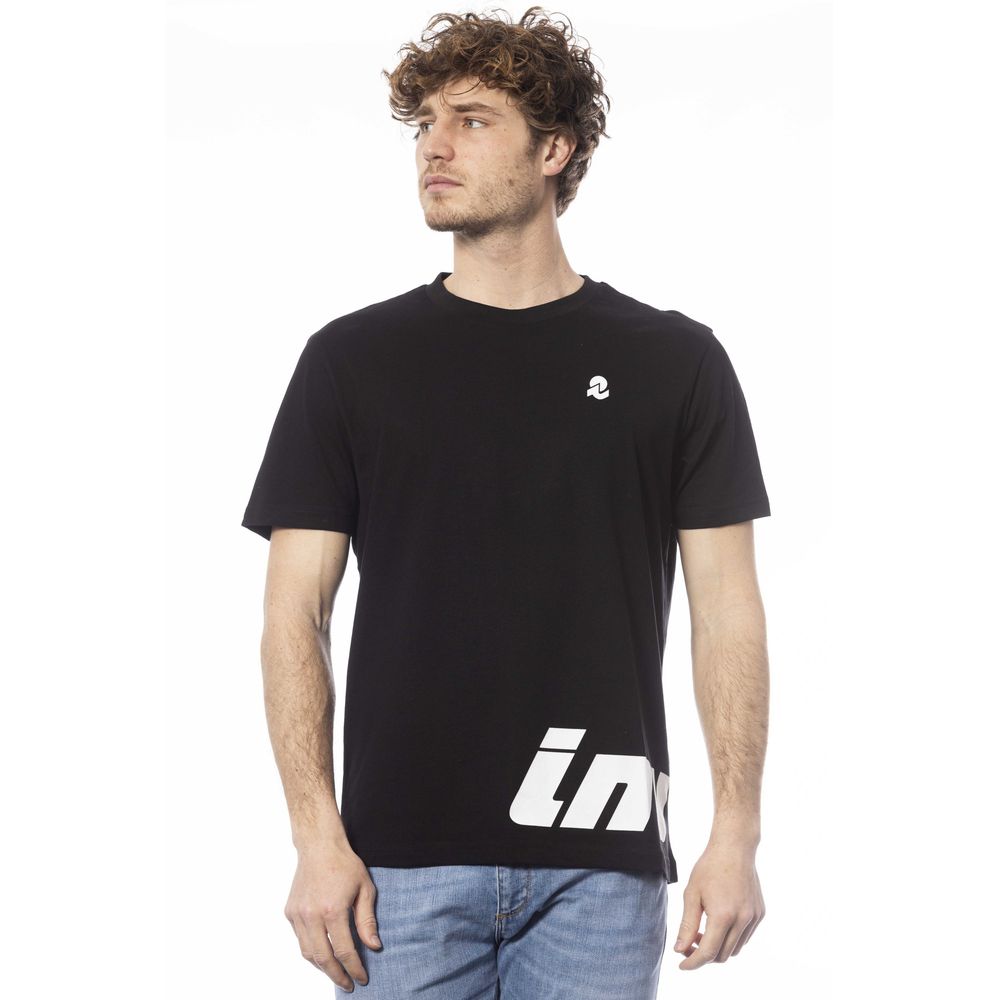 Invicta Schwarzes Baumwolle Männer T-Shirt