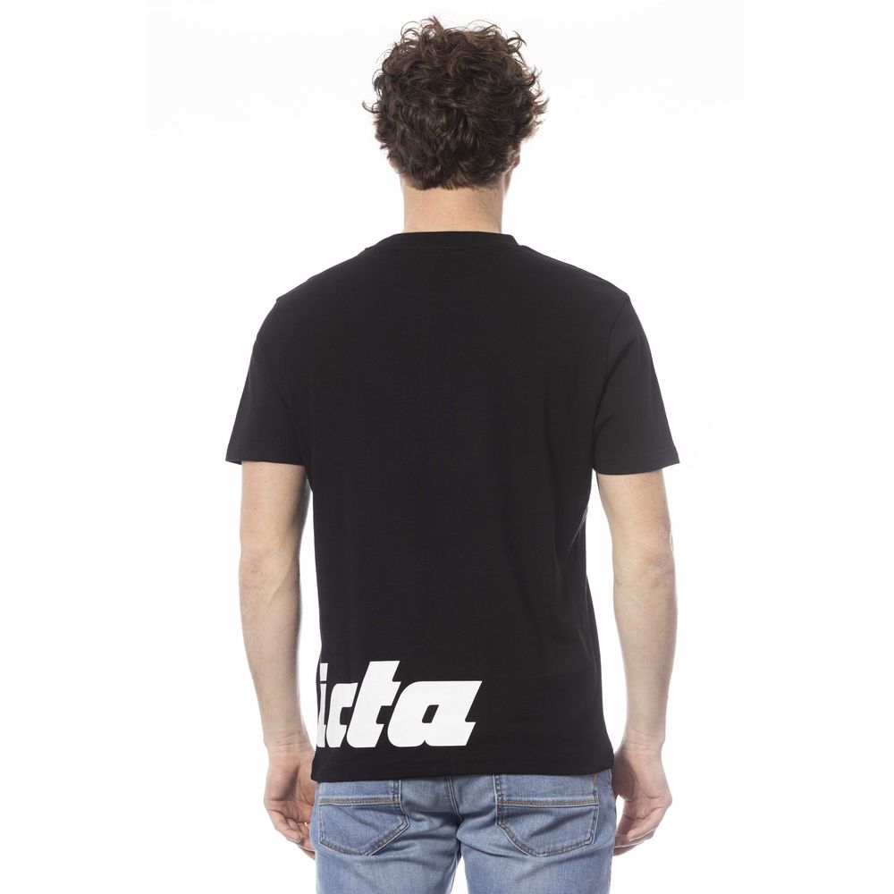 Invicta Schwarzes Baumwolle Männer T-Shirt