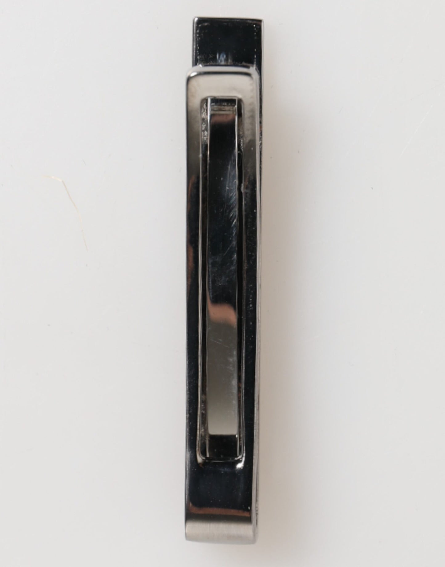 Dolce & Gabbana Silber Ton Messing Logo Branded Männer Accessoire Krawattenklammer Bar