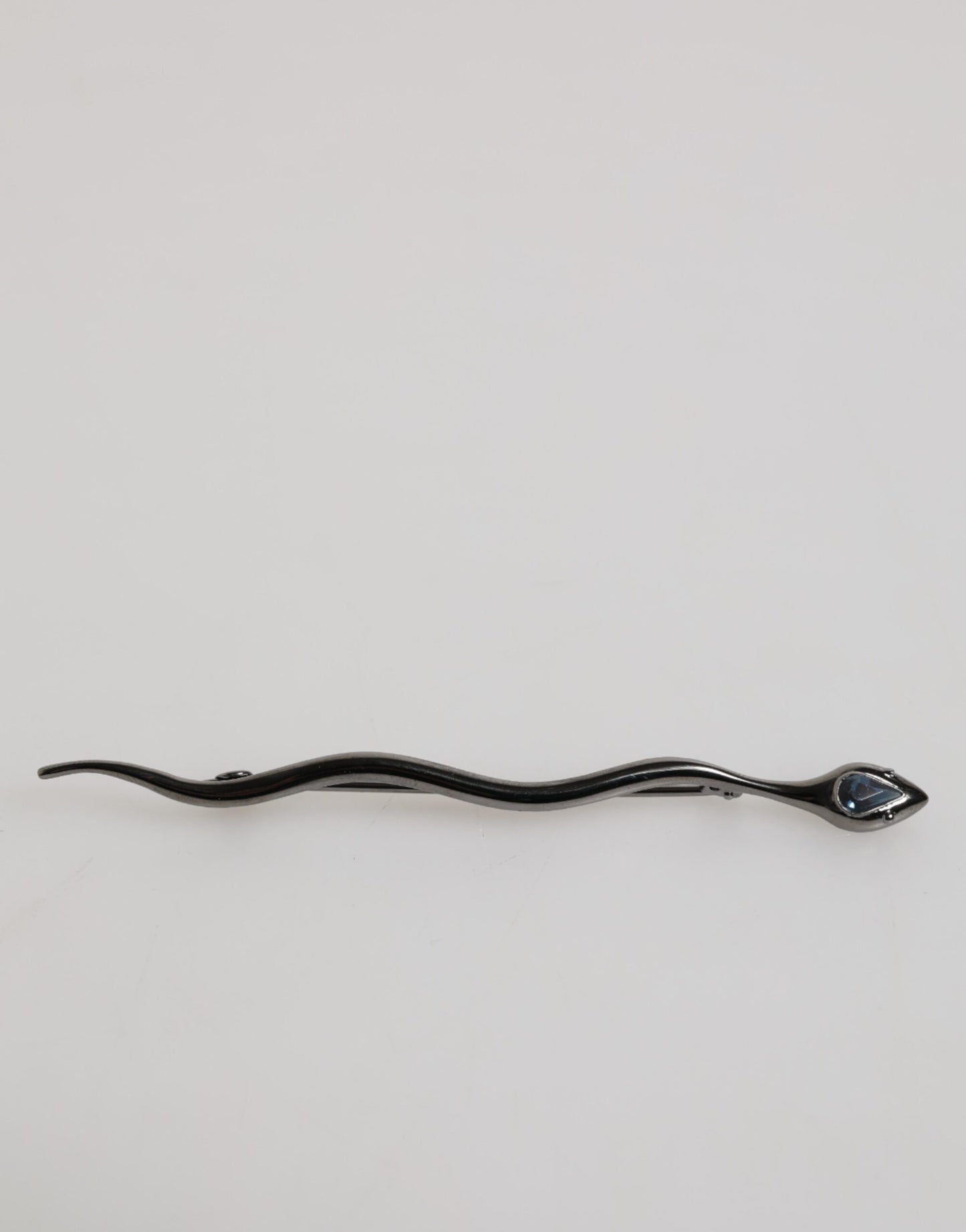 Dolce & Gabbana Schwarz Messing Kristall Spilla Serpente Herren Brosche Pin