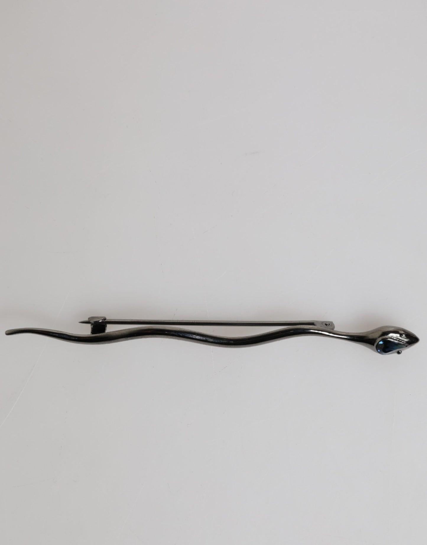Dolce & Gabbana Schwarz Messing Kristall Spilla Serpente Herren Brosche Pin