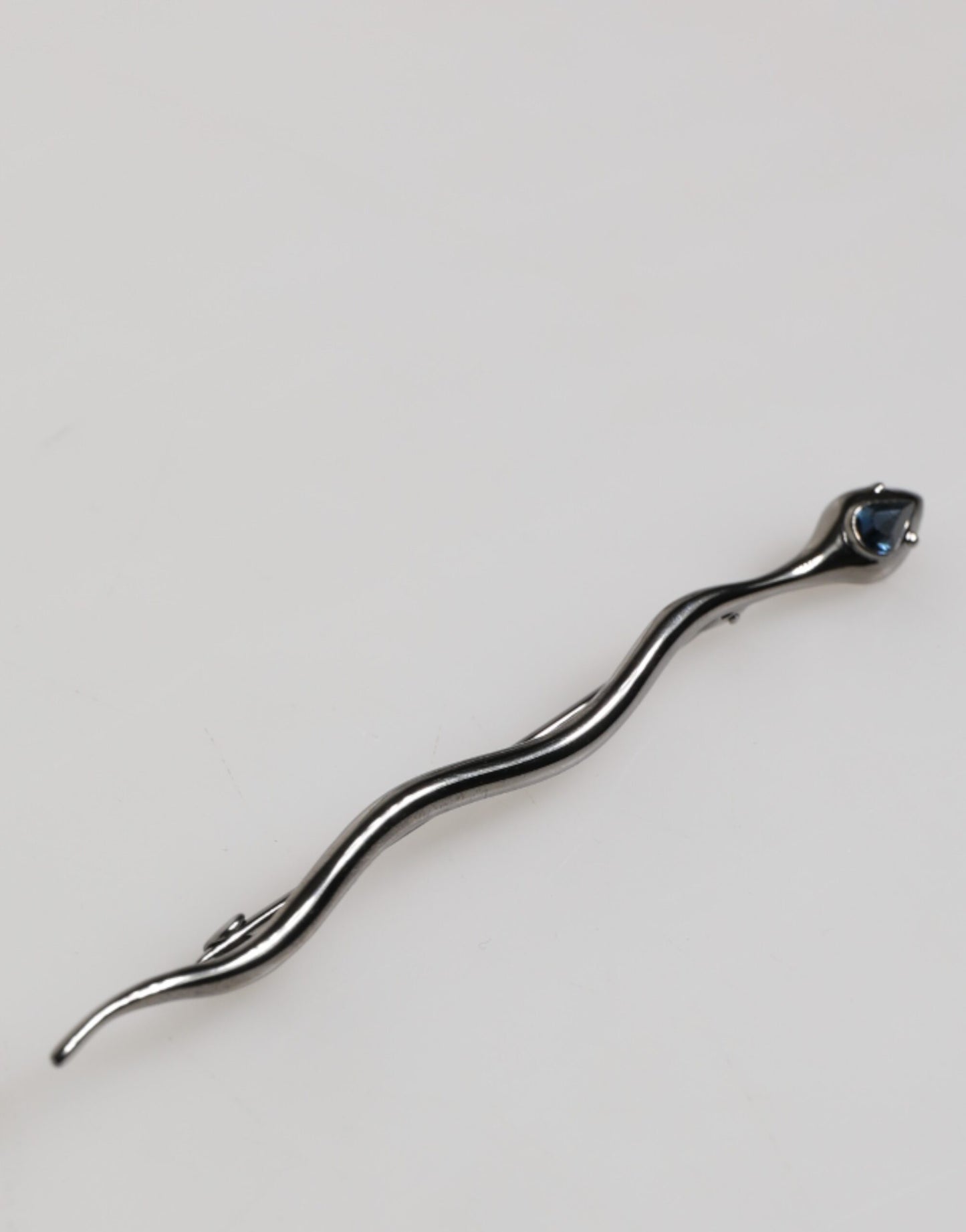 Dolce & Gabbana Schwarz Messing Kristall Spilla Serpente Herren Brosche Pin