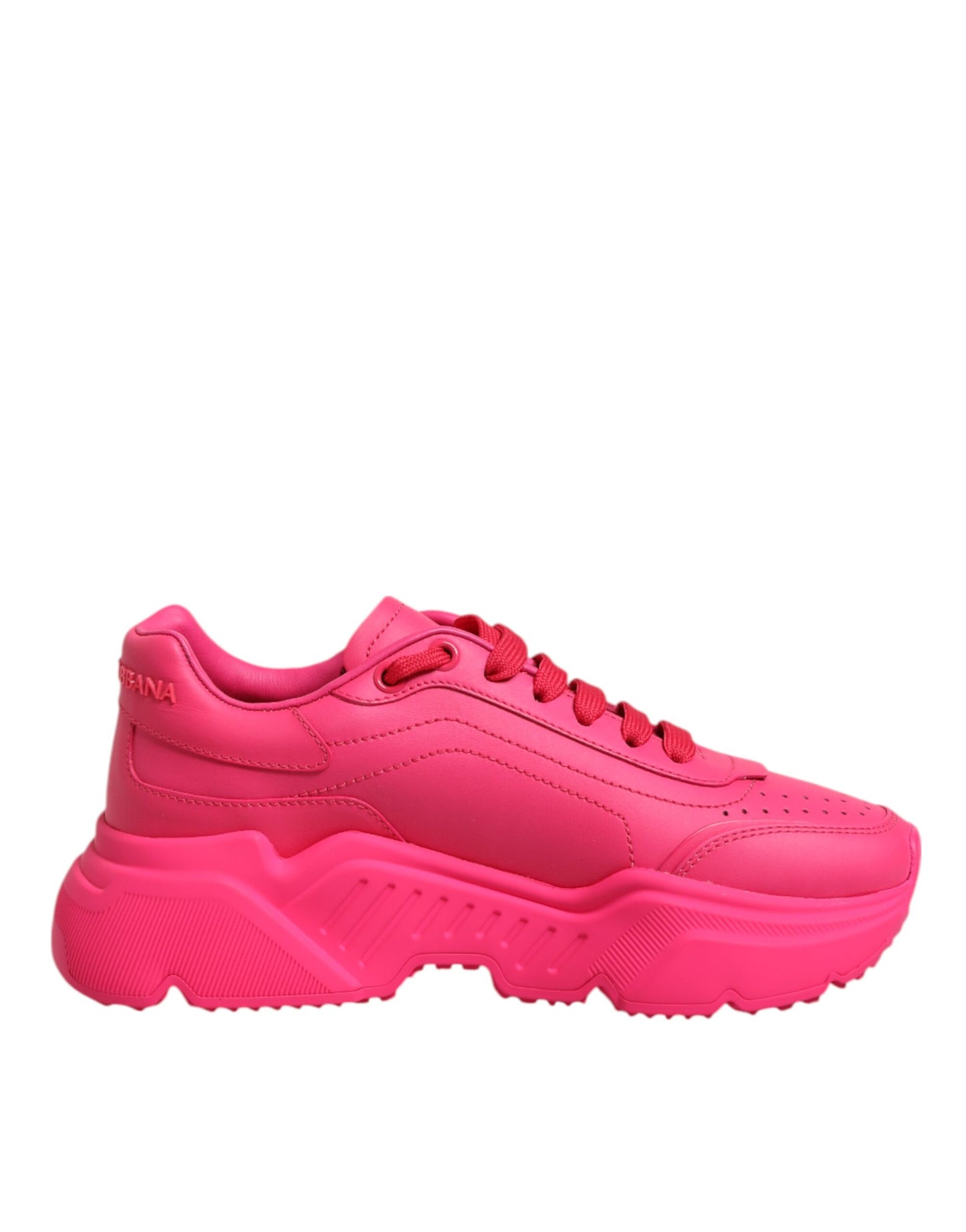 Dolce & Gabbana Rosa Leder Daymaster Low Top Sneakers Schuhe