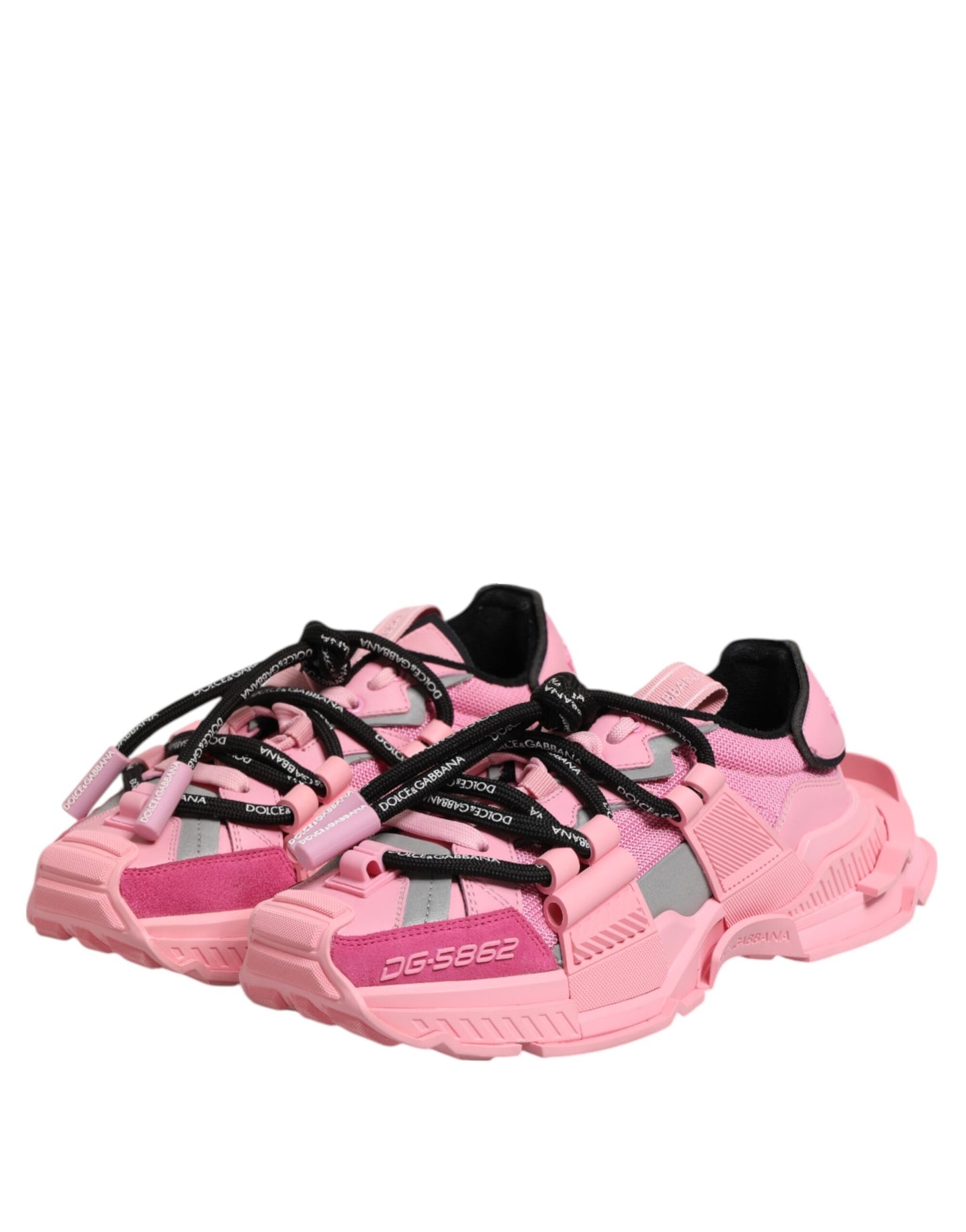 Dolce & Gabbana Rosa Low Top Space Frauen Turnschuhe Schuhe