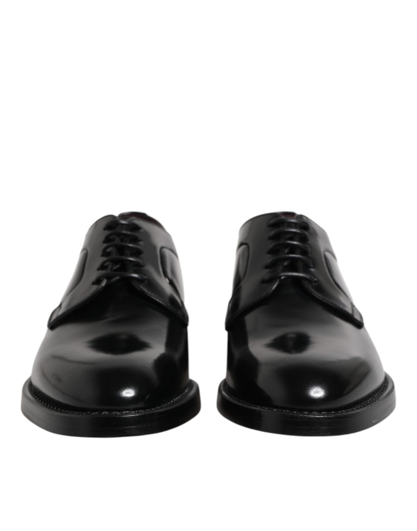 Dolce & Gabbana Schwarze Kalbsleder Schnürschuhe