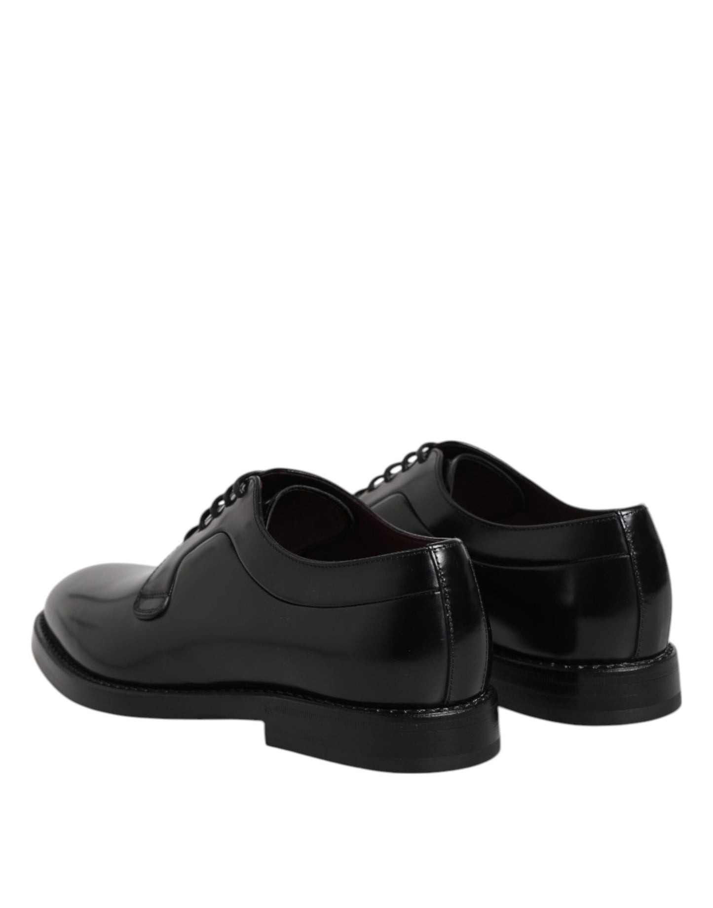 Dolce & Gabbana Schwarze Kalbsleder Schnürschuhe
