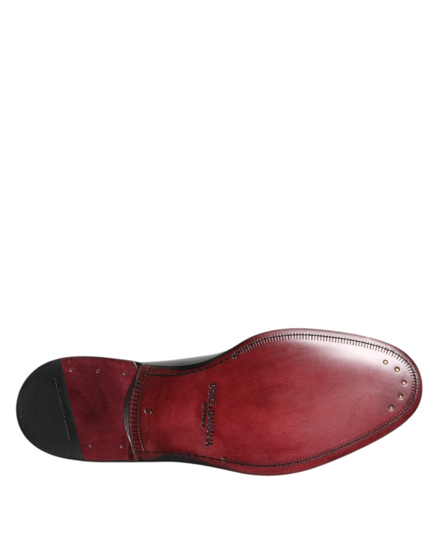 Dolce & Gabbana Schwarze Kalbsleder Schnürschuhe