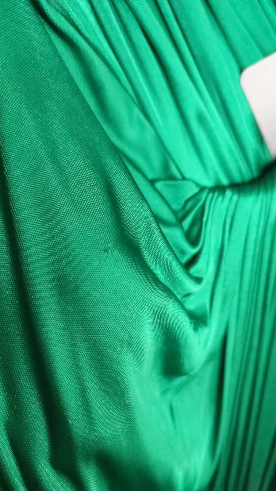 Dolce & Gabbana Dunkelgrünes langärmeliges Midikleid aus Viskose