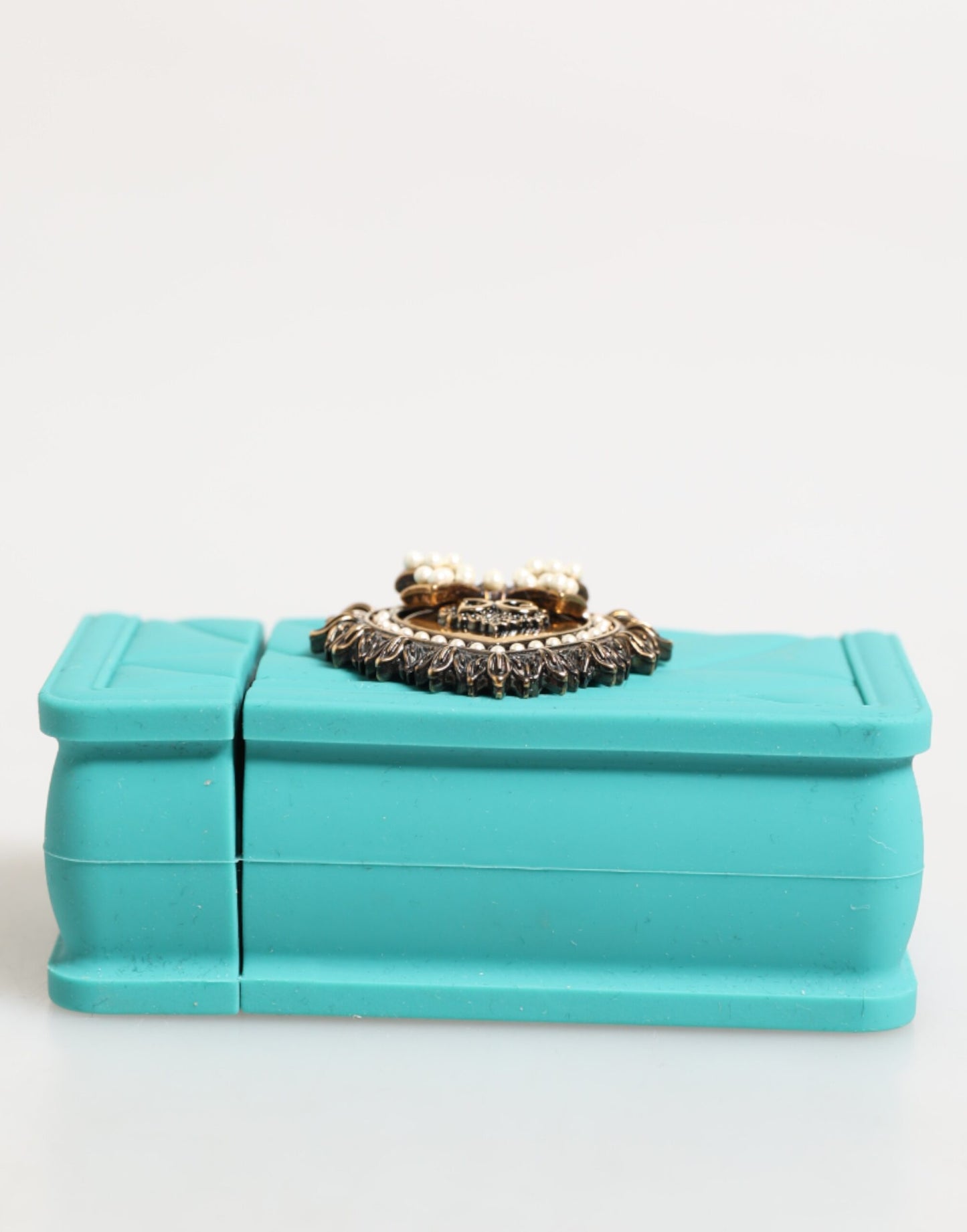 Dolce & Gabbana Türkis Silikon Hingabe Herz Abdeckung Tasche Airpods Fall