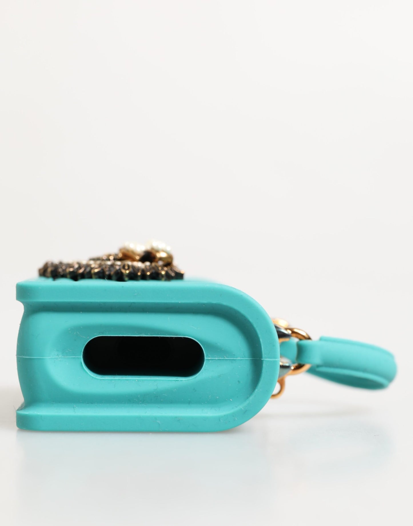 Dolce & Gabbana Türkis Silikon Hingabe Herz Abdeckung Tasche Airpods Fall