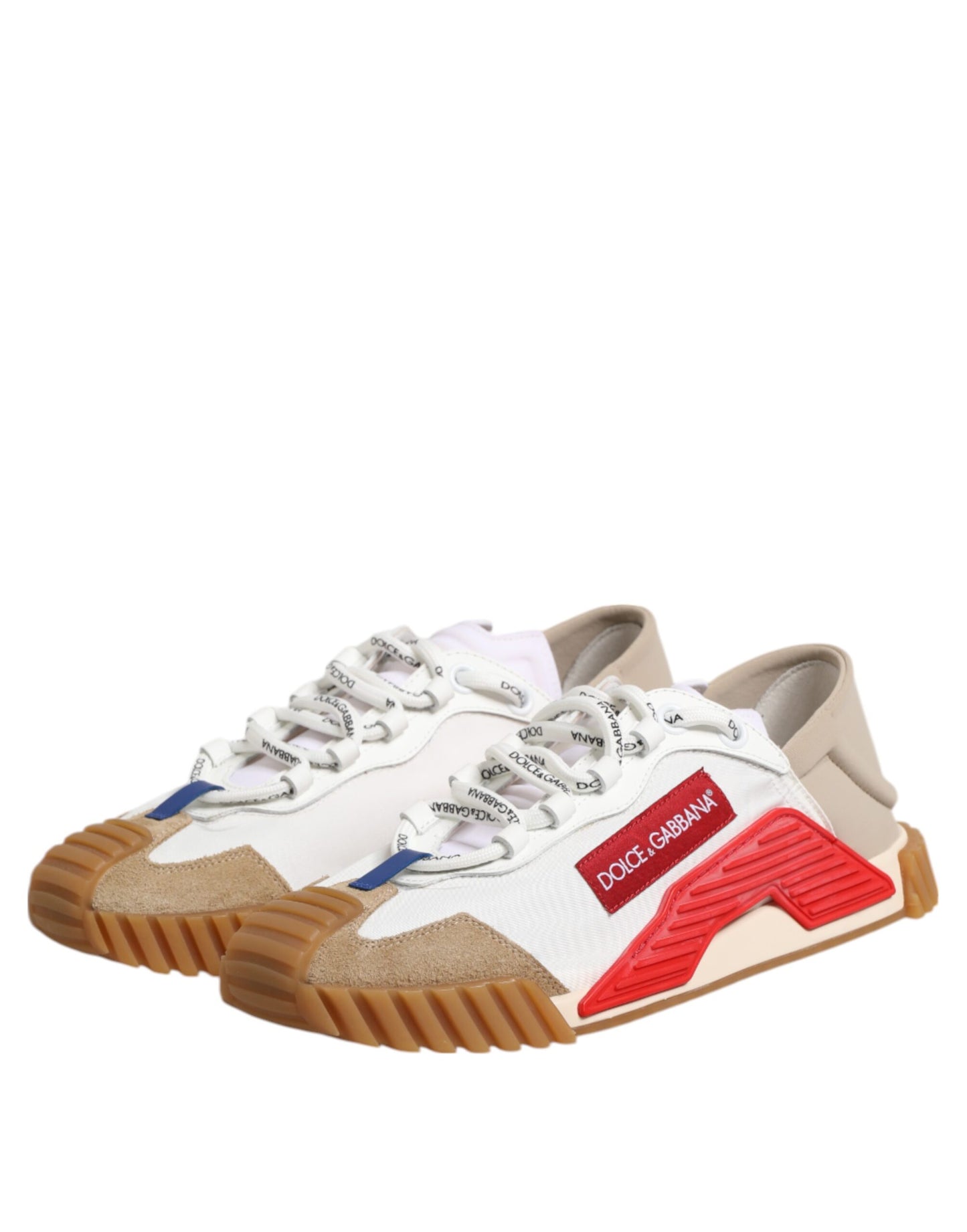 Dolce & Gabbana Multicolor Nylon Low Top NS1 Turnschuhe Schuhe