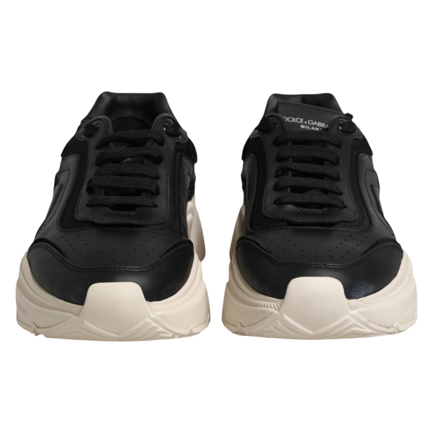 Dolce & Gabbana Schwarz Weiß Daymaster Low Top Turnschuhe Schuhe