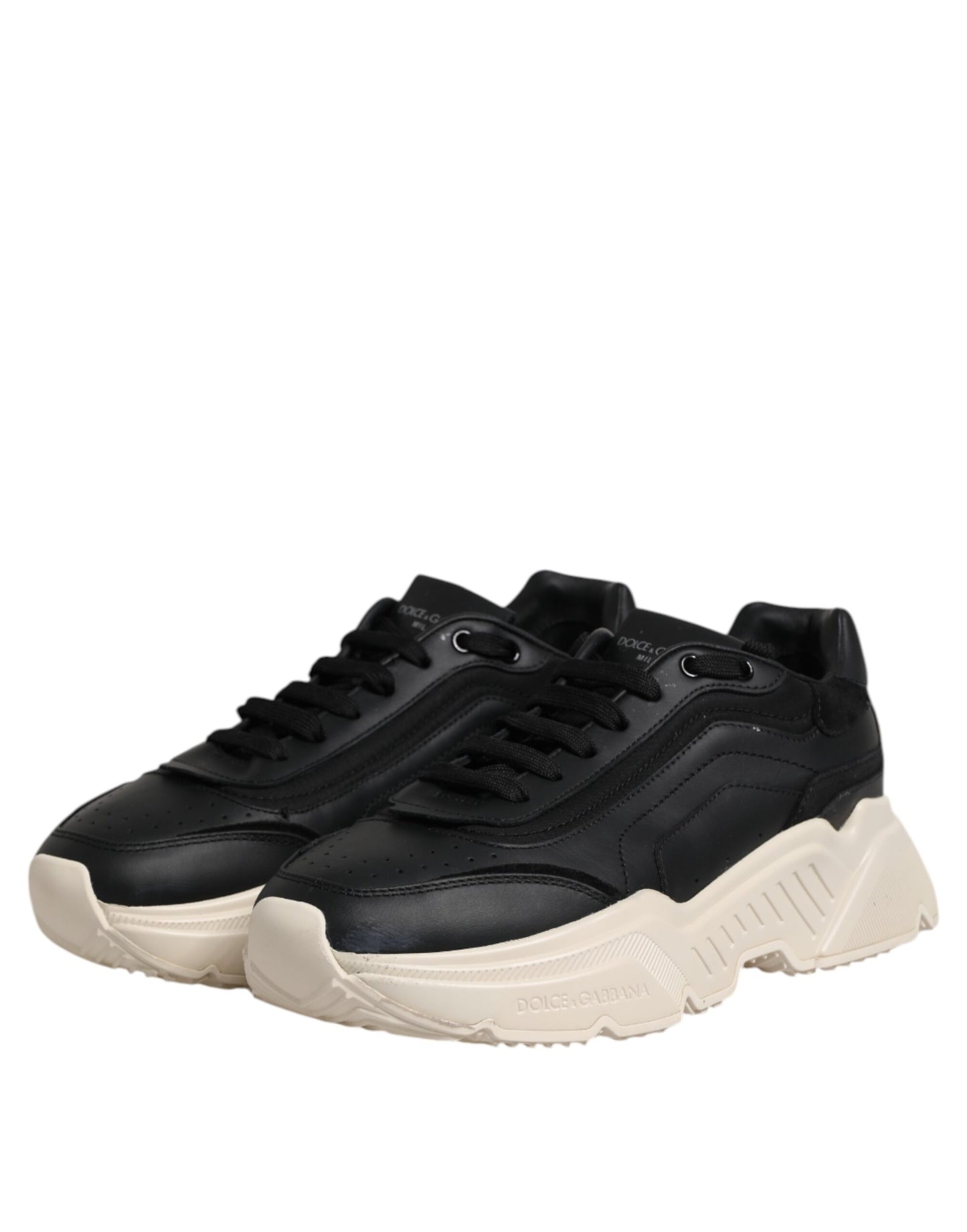 Dolce & Gabbana Schwarz Weiß Daymaster Low Top Turnschuhe Schuhe