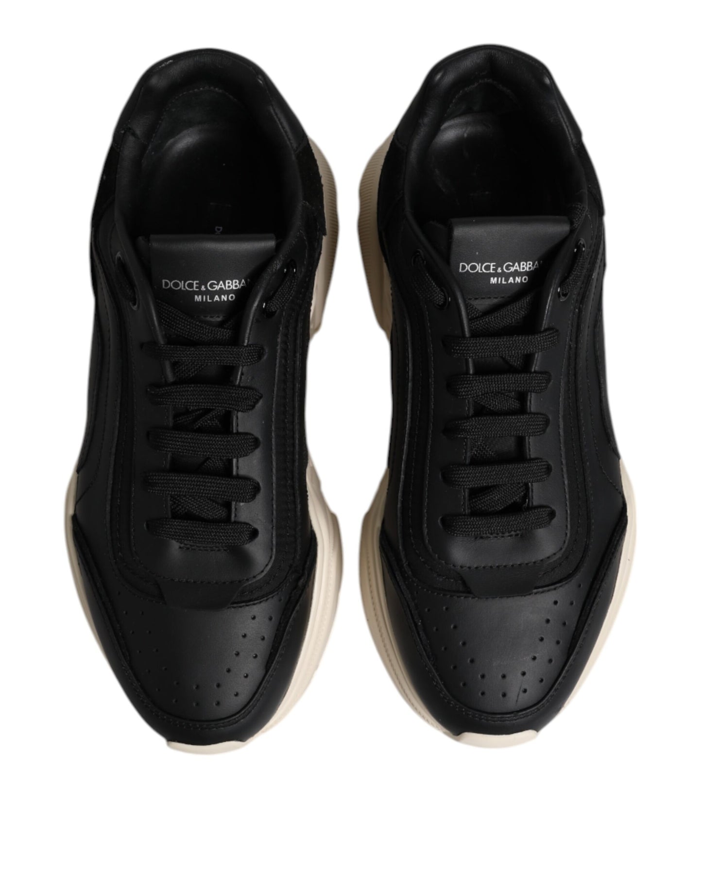 Dolce & Gabbana Schwarz Weiß Daymaster Low Top Turnschuhe Schuhe