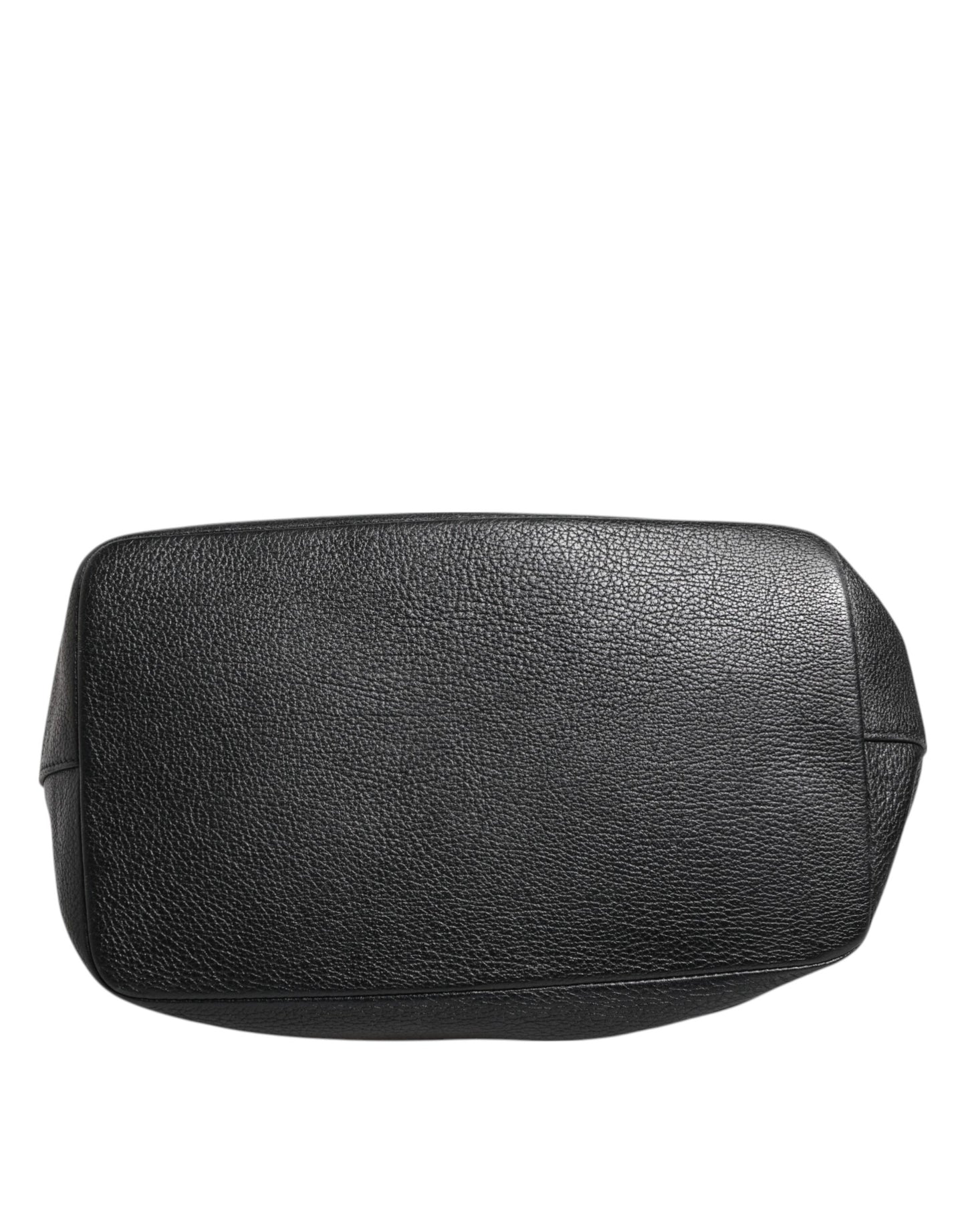 Dolce & Gabbana Schwarz Leder Schulter Crossbody Bucket Frauen Borse Tasche