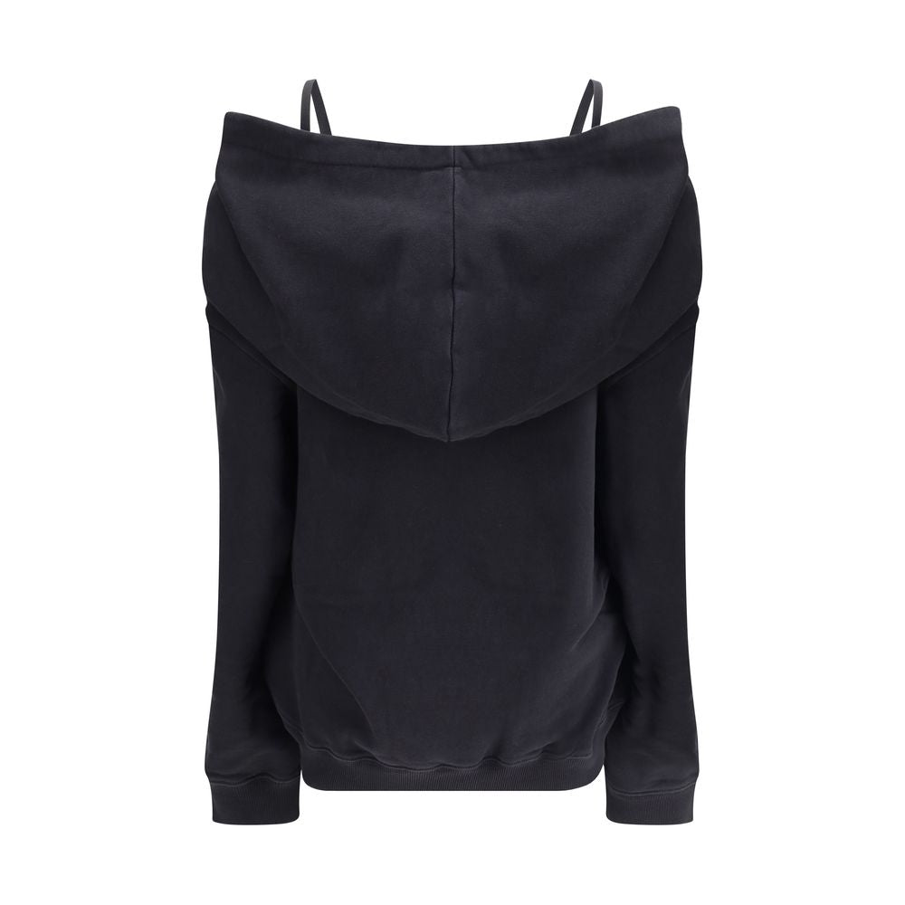 MM6 Baumwoll-Sweatshirt mit überschnittenen Schultern