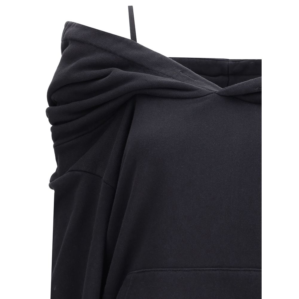 MM6 Baumwoll-Sweatshirt mit überschnittenen Schultern