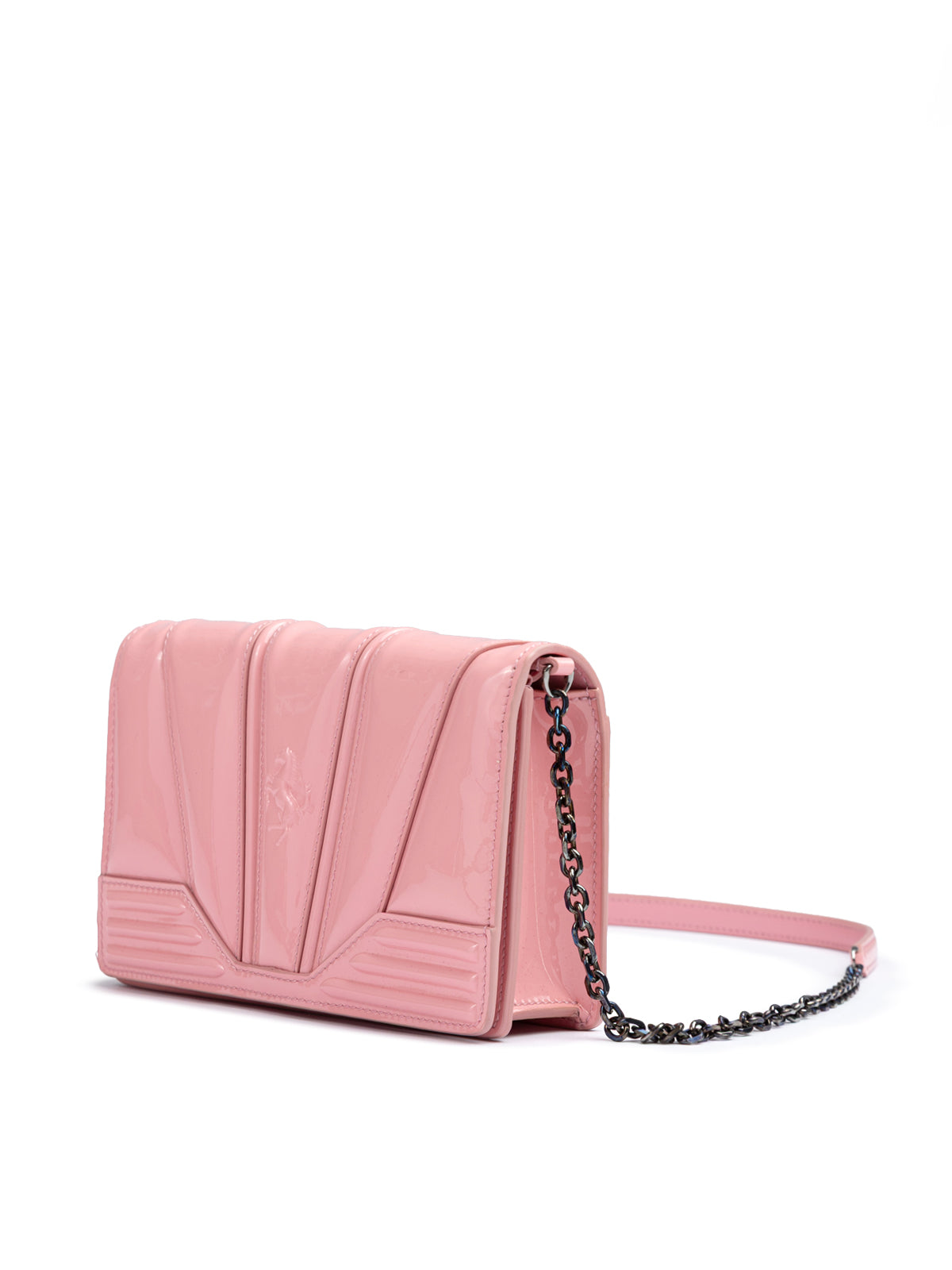 Ferrari Rosa GT Lackleder Tasche mit Kette