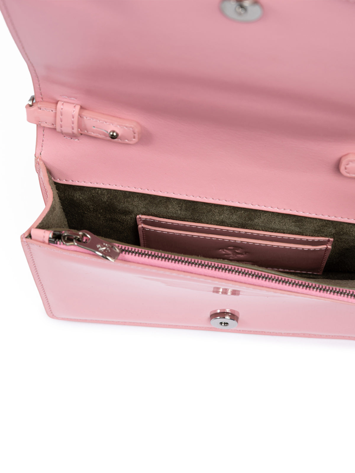 Ferrari Rosa GT Lackleder Tasche mit Kette